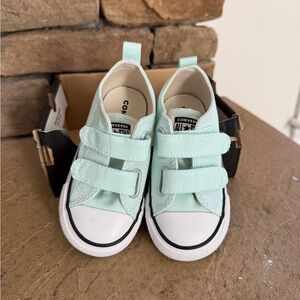Converse Kids' Light Green Velcro Sneakers